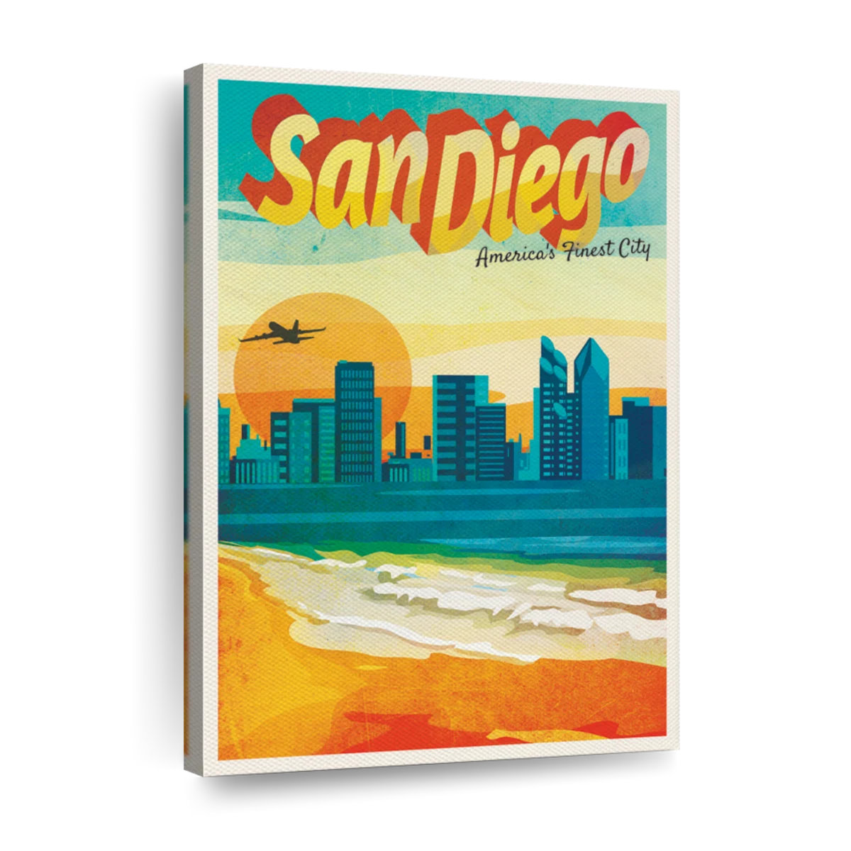 Trinx San Diego Finest City On Canvas Print | Wayfair